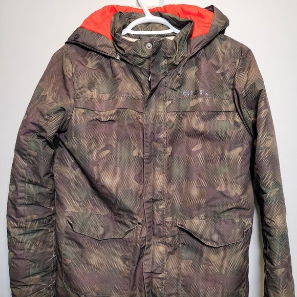 Boys’ Camo Winter Parka – Size 11-12 with Sherpa Lining & Faux Fur on Hood - Picture 1 of 7